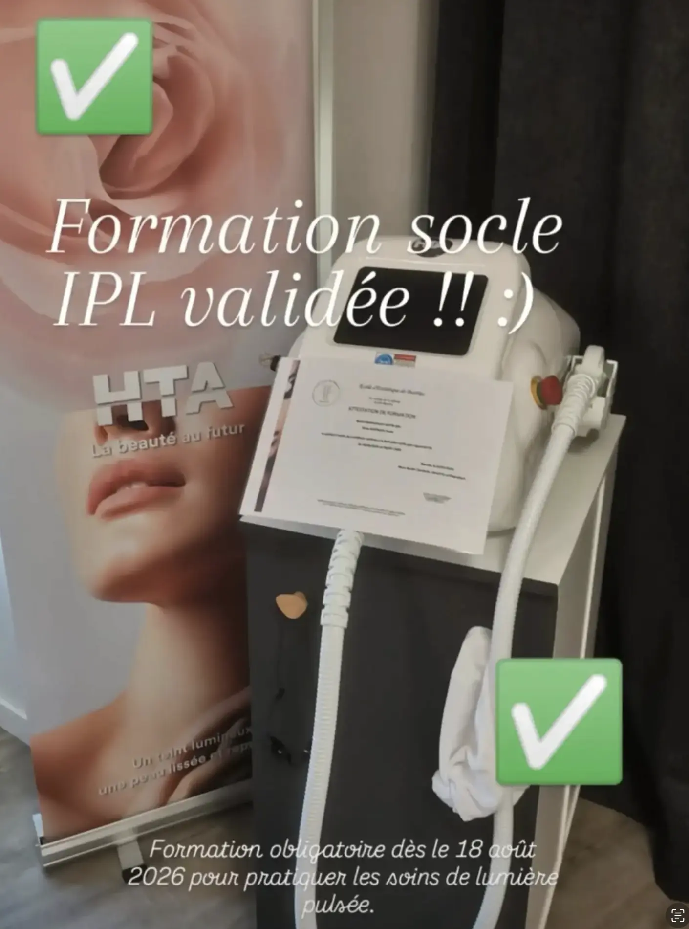 Popup lumière pulsée